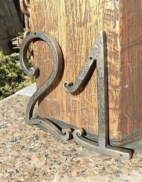 metal house number holder|Amazon.com: Wrought Iron House Number Frame.